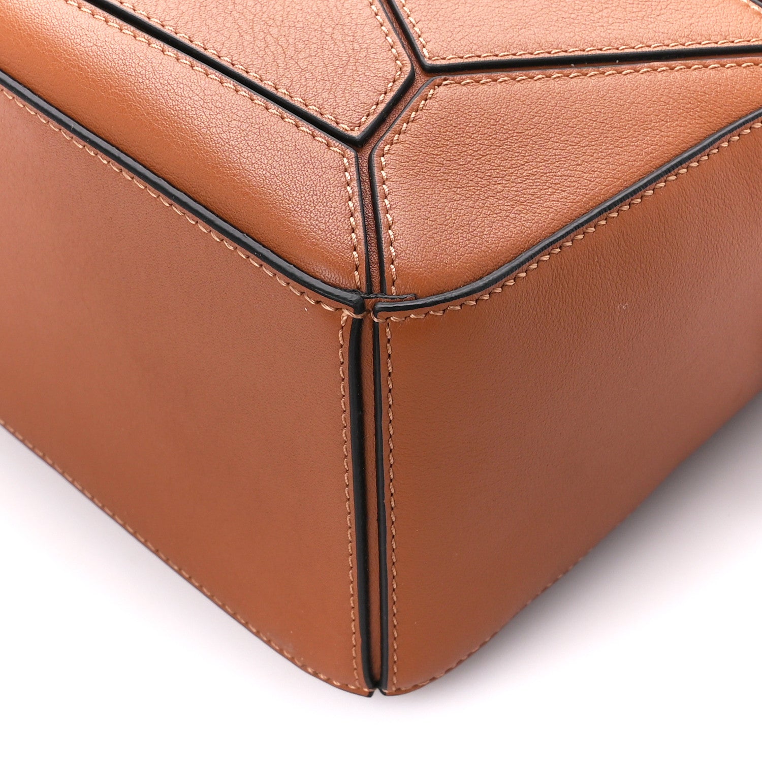 Loewe Calfskin Small Puzzle Bag Tan 10 of 10