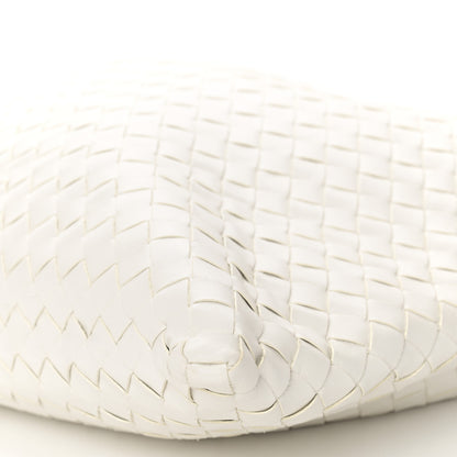 Bottega Veneta Calfskin Intrecciato Large Hop White 10 of 10