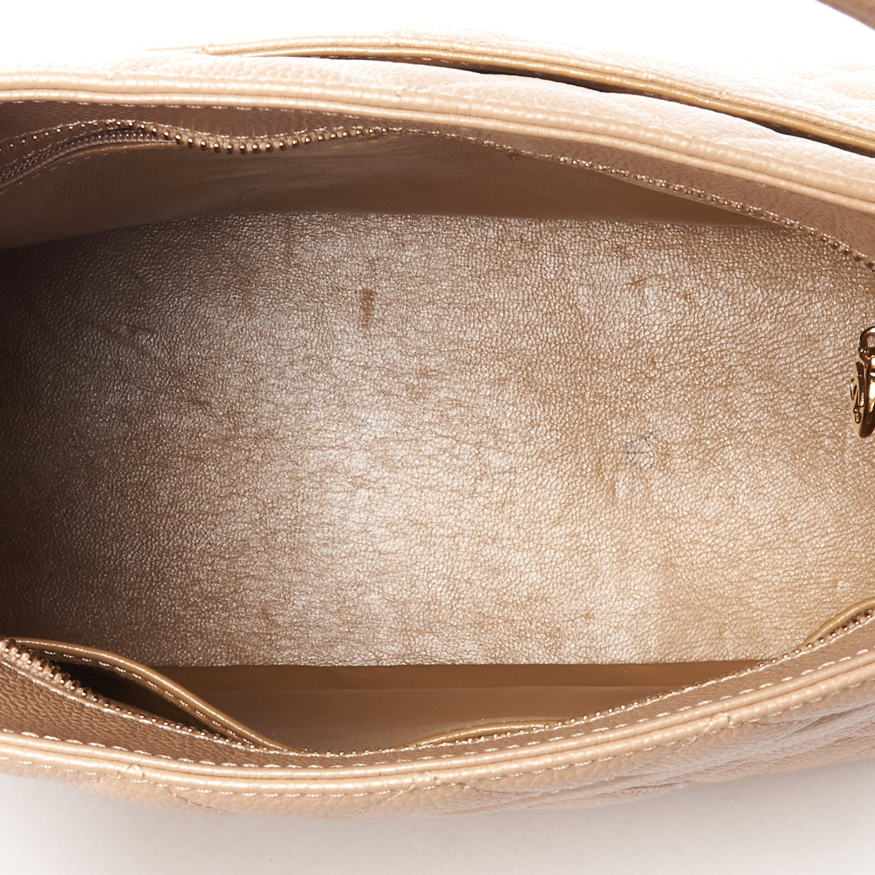 Chanel Caviar Quilted Medallion Tote Beige 6 of 9
