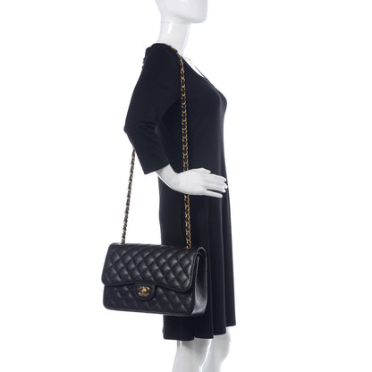 Chanel Caviar Quilted Jumbo Double Flap Black 2 of 11