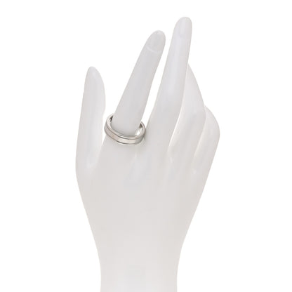 Tiffany Platinum 6mm Essential Double Milgrain Band Ring 61 9.5 2 of 5