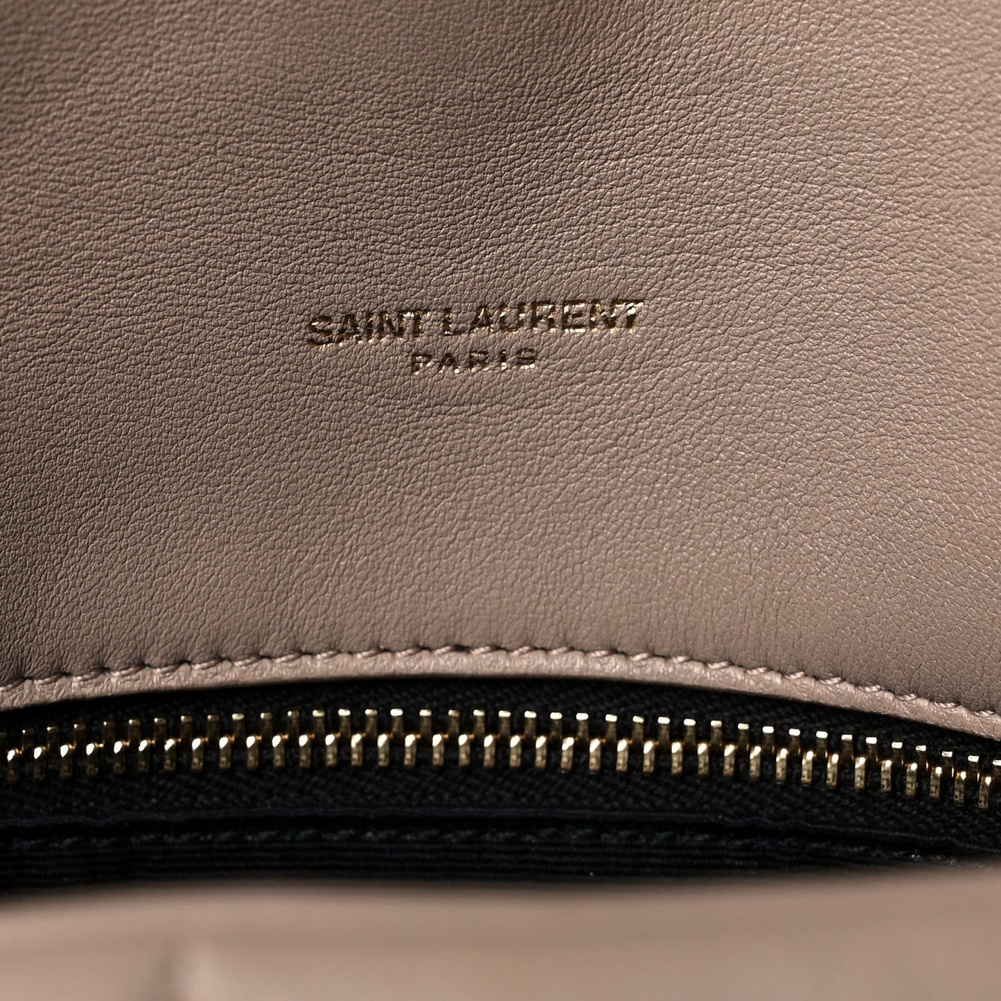 Lambskin Quilted Medium Loulou Puffer Monogram Chain Satchel Dark Beige