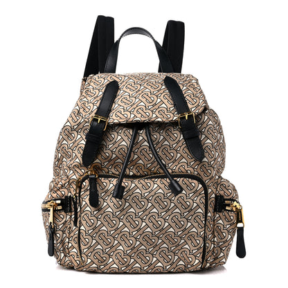 Burberry Nylon Monogram Medium Rucksack Backpack Beige 1 of 10