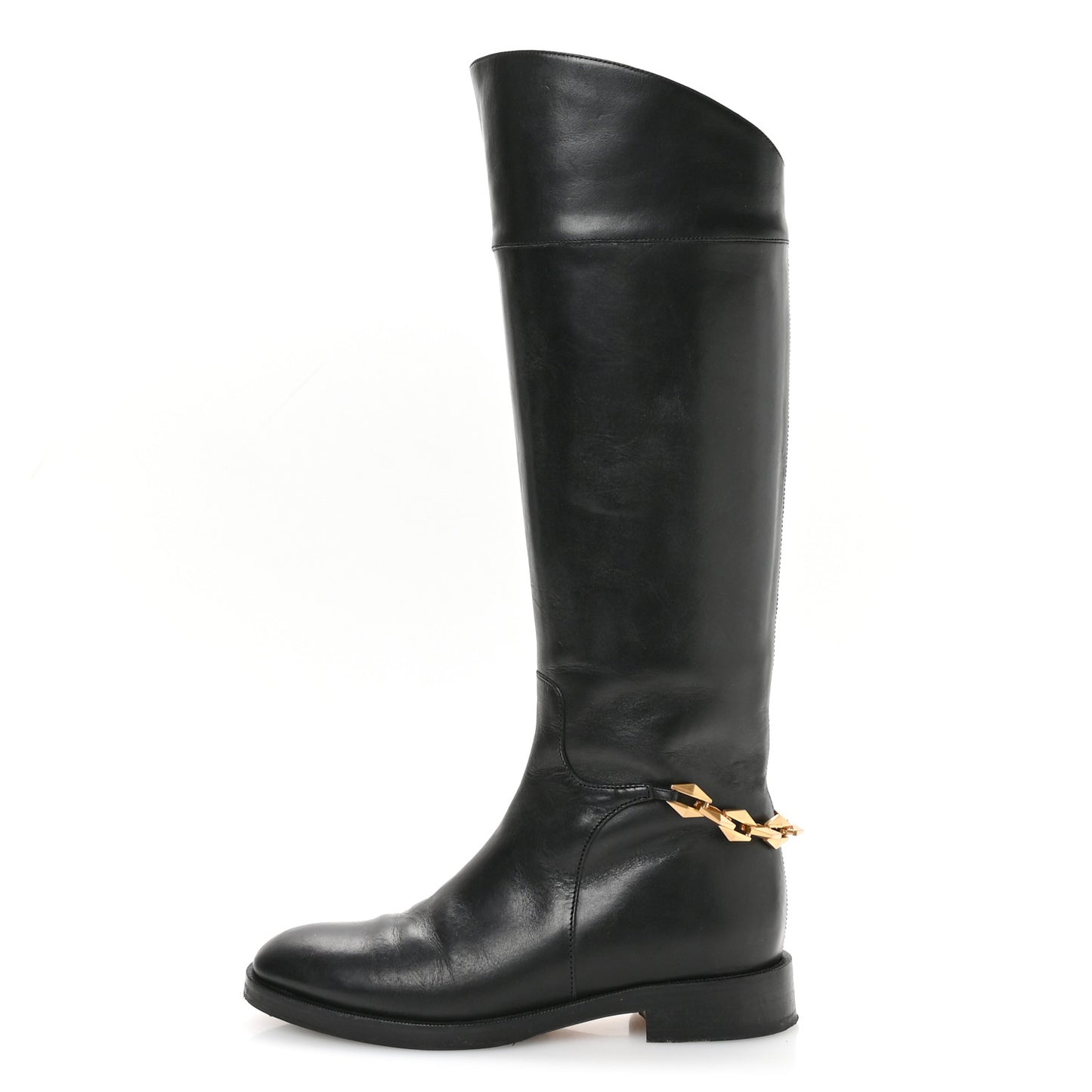 Calfskin Nell Tall Boots 36.5 Black