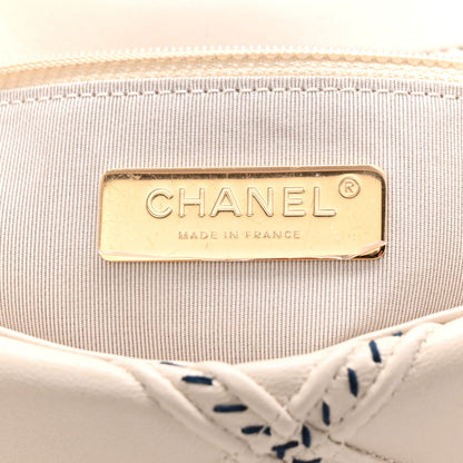 Chanel Lambskin Mixed Fibers Quilted Medium Chanel 19 Flap Beige 6 of 10