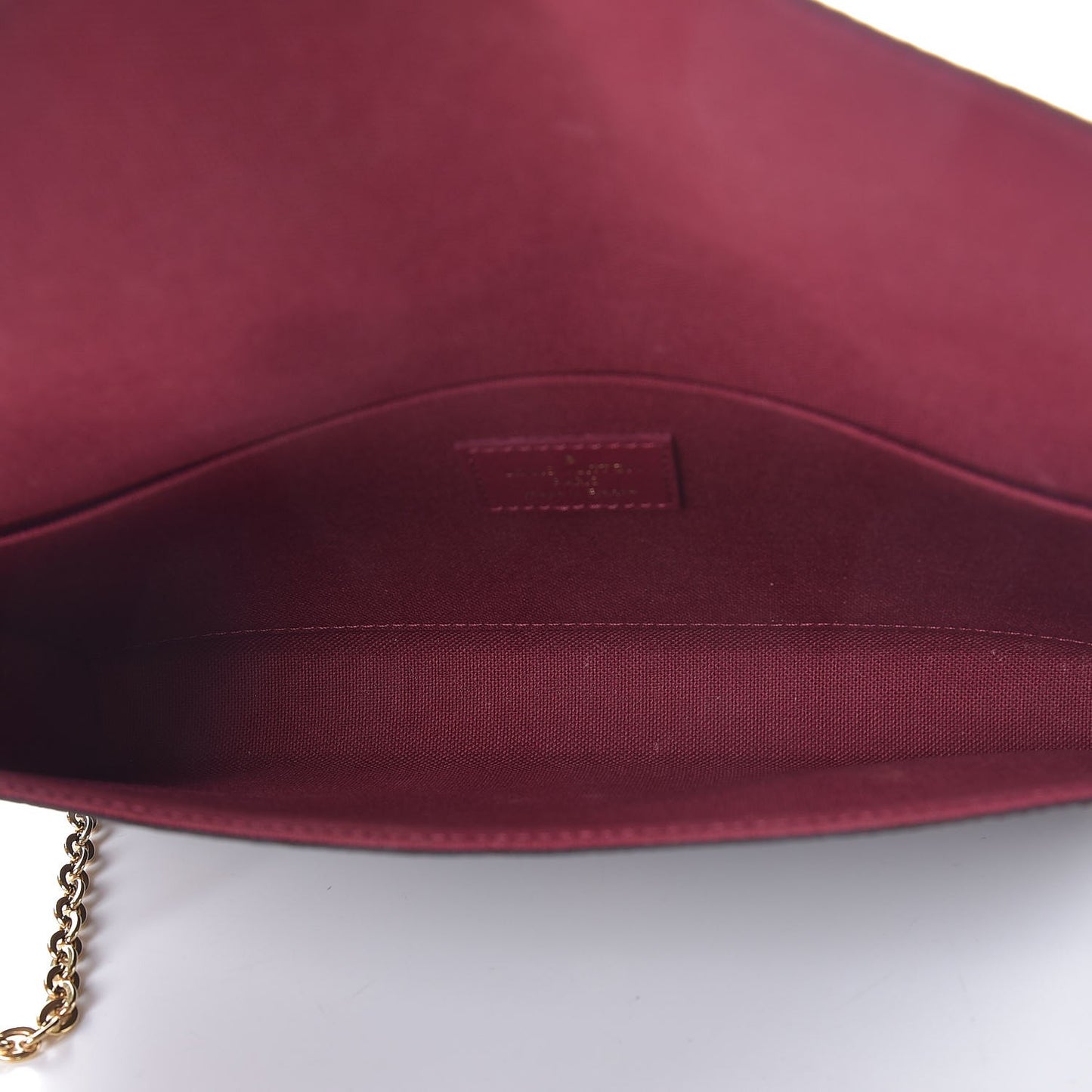 Monogram Pochette Felicie Chain Wallet Fuchsia