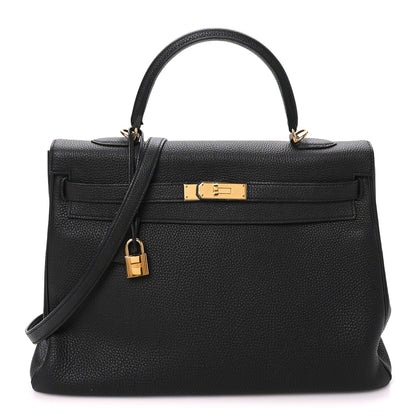 Hermes Togo Kelly Retourne 35 Black 1 of 10