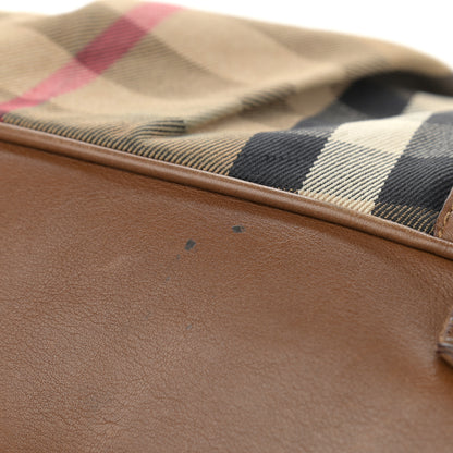 Burberry House Check Studded Knight Satchel Brown 15 of 21
