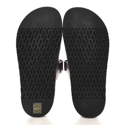 Hermes Calfskin Womens Chypre Sandals 38.5 Rouge H 6 of 10