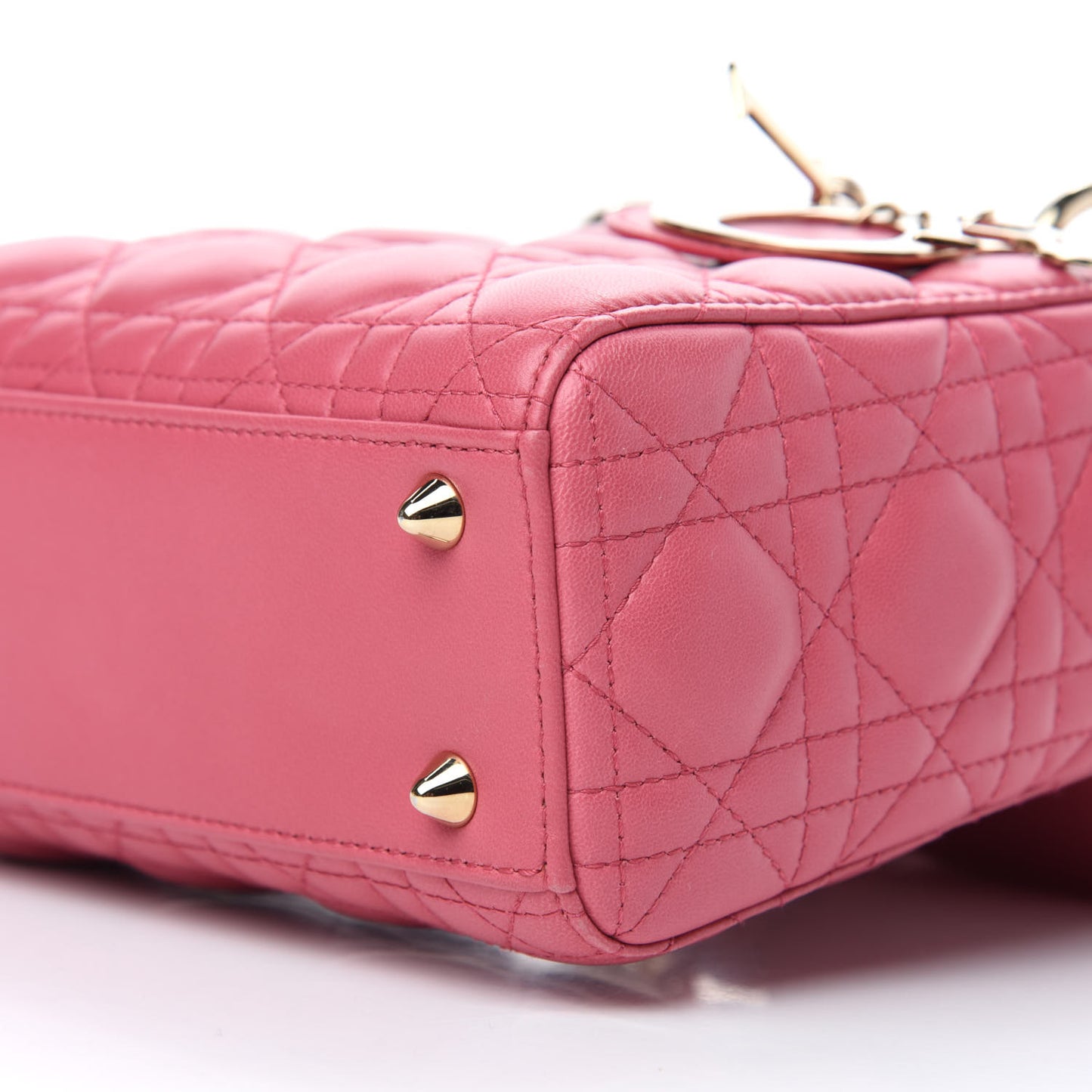 Lambskin Cannage Small My ABCDior Lady Dior Pink Honey