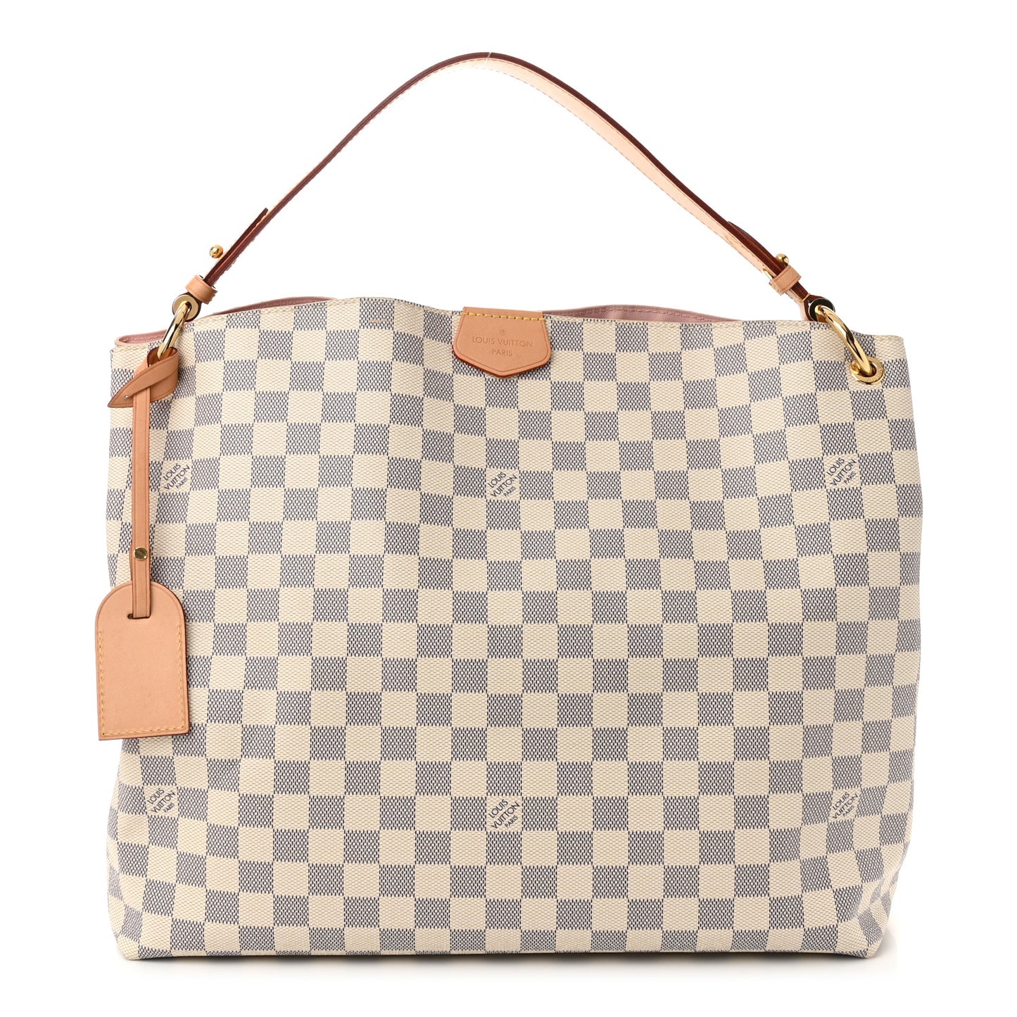 Damier Azur Graceful MM Rose Ballerine