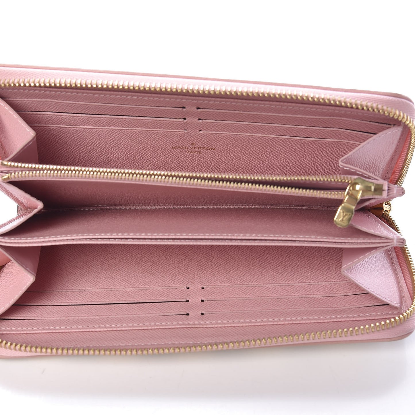 Damier Azur Zippy Wallet Rose Ballerine