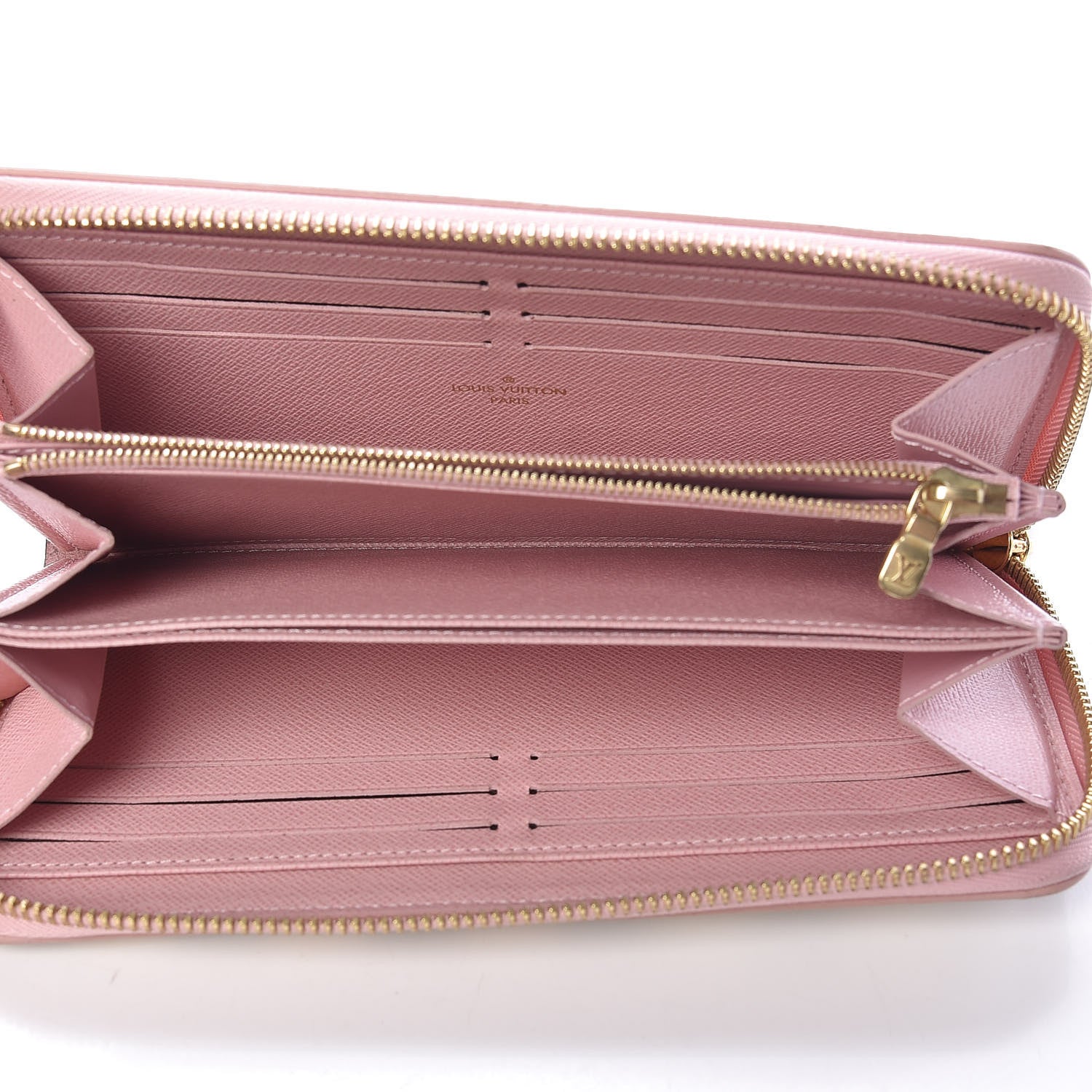 Louis Vuitton Damier Azur Zippy Wallet Rose Ballerine 5 of 9