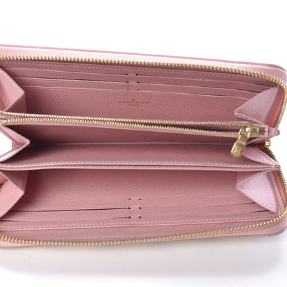 Louis Vuitton Damier Azur Zippy Wallet Rose Ballerine 5 of 9