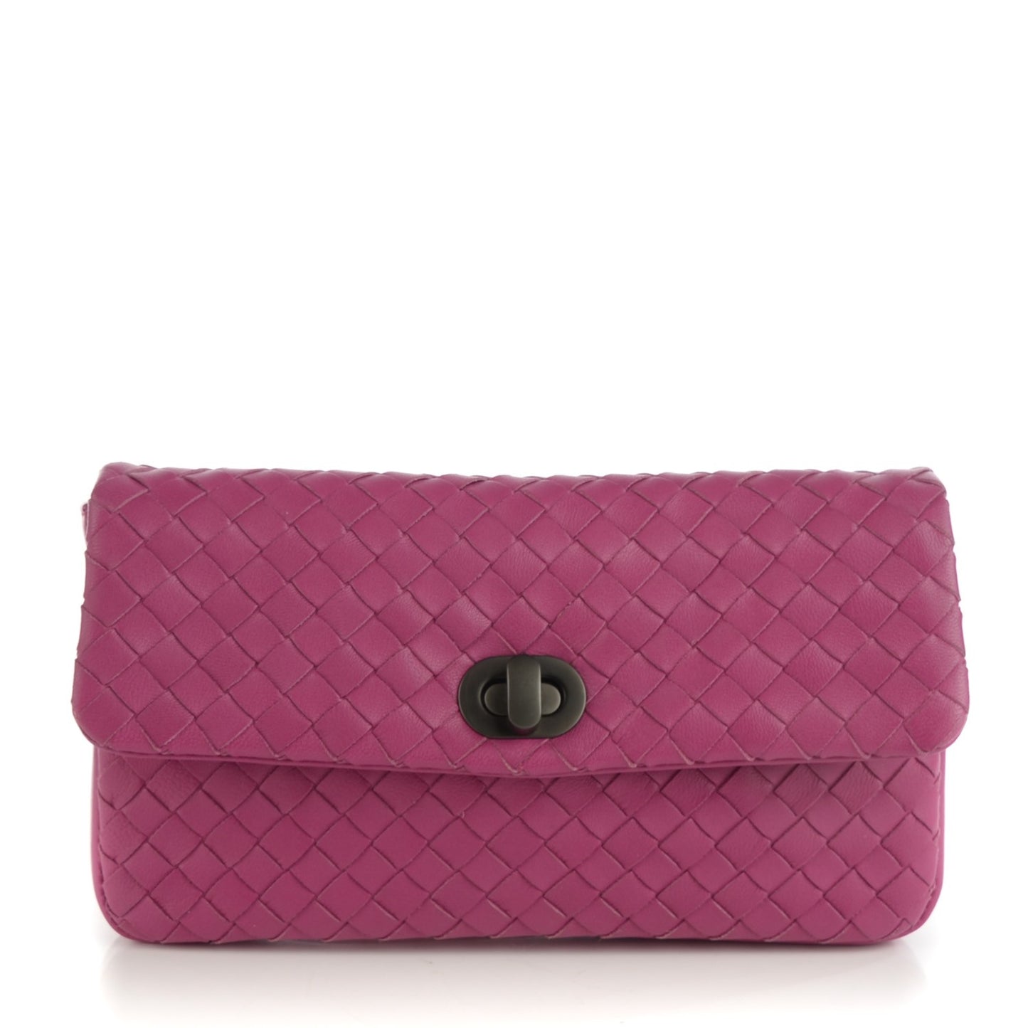 Nappa Intrecciato Clutch Ametista