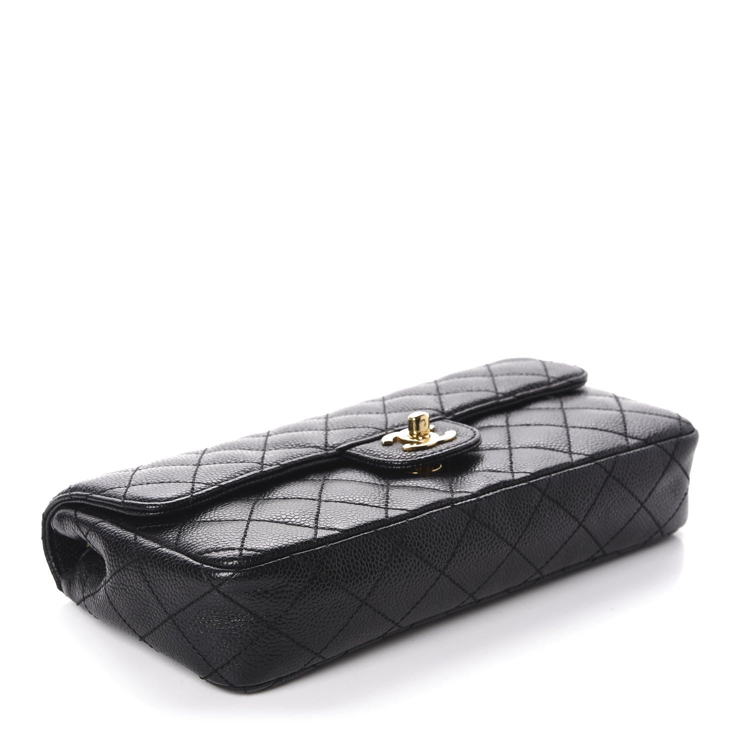 Chanel Caviar Quilted East West Flap Black 4 of 11