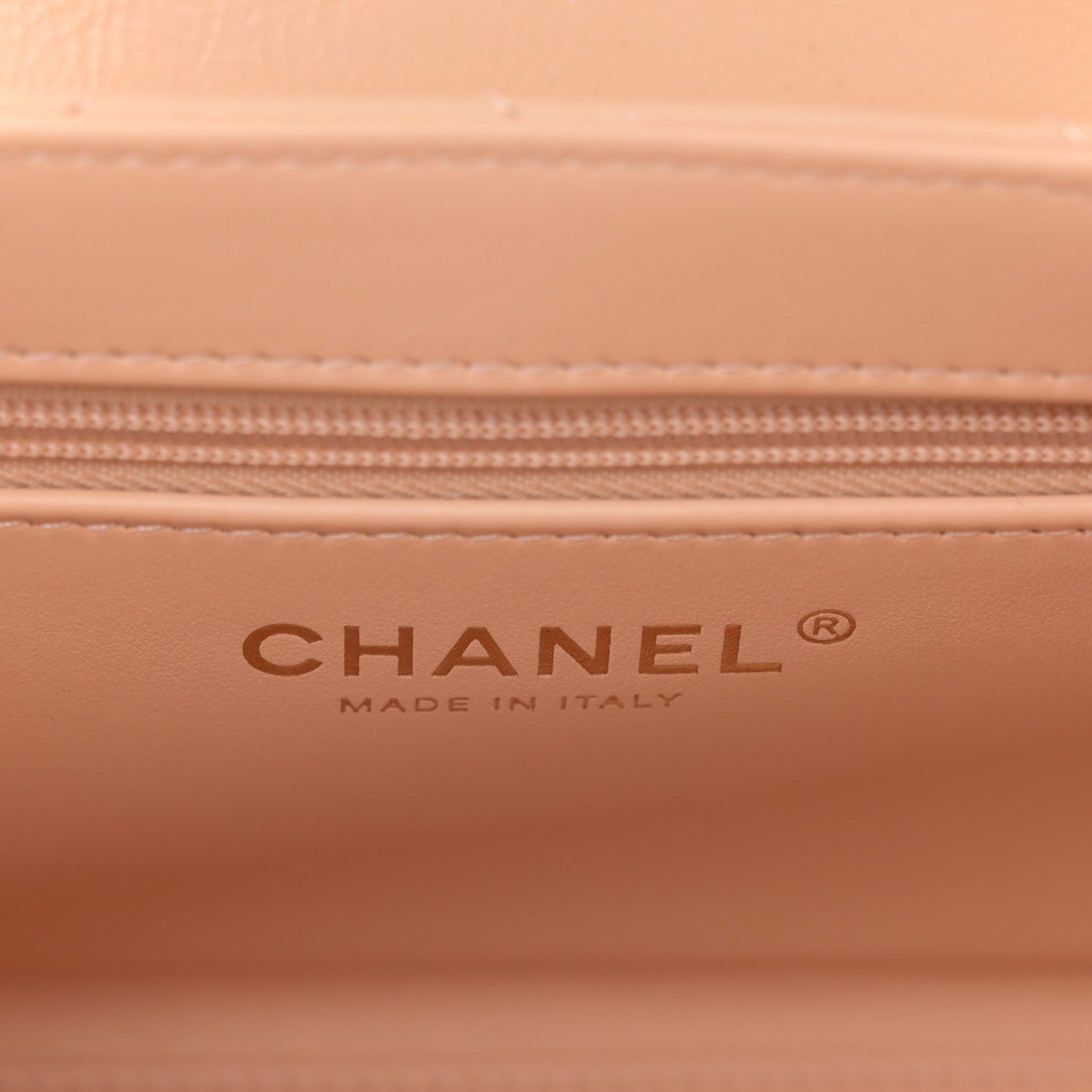 Chanel Shiny Aged Calfskin Quilted Nano Kelly Shopper Beige 6 of 11