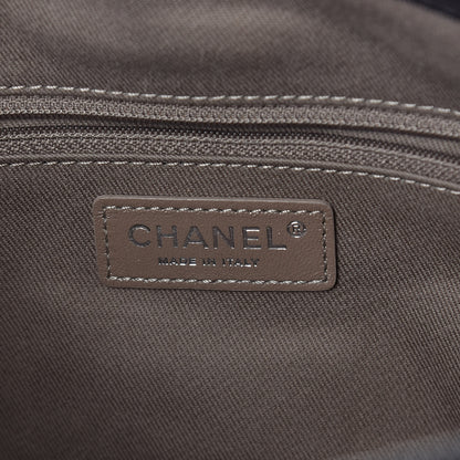 Chanel Calfskin Pony Hair Fringe Bowling Bag Brown 6 of 9