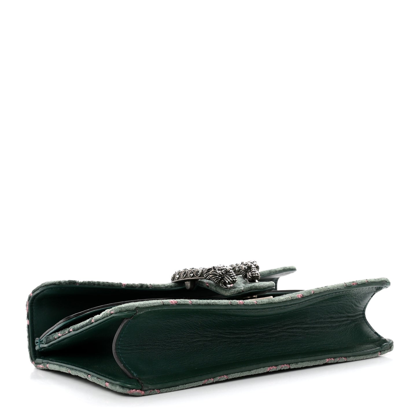 Velvet Moon Calfskin Crystal GG Monogram Small Dionysus Shoulder Bag Avio Dusty Pink Black Diamond