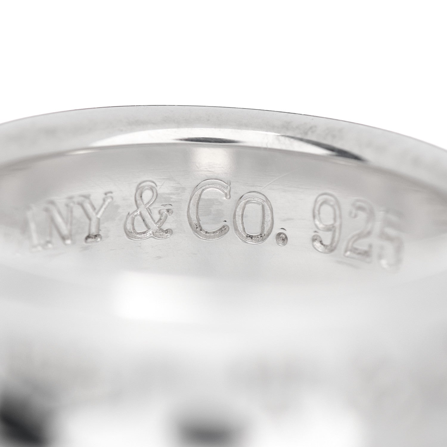 Tiffany Sterling Silver 1837 Band Ring 50 5.25 5 of 5