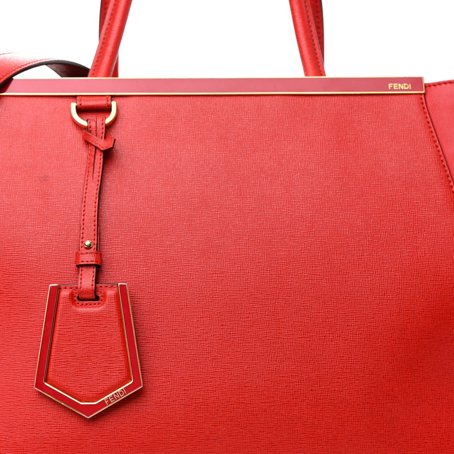 Vitello Elite Flamingo Regular 2Jours Tote Rosso Fiamma