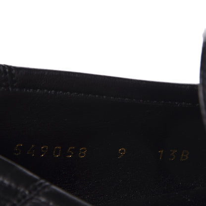 Gucci Goatskin Tiger Embroidered Mens Horsebit Loafers 9 Black 10 of 11