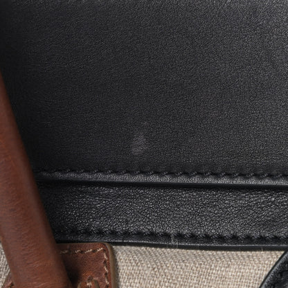 Celine Calfskin Linen Tri-Color Luggage Beige 9 of 10