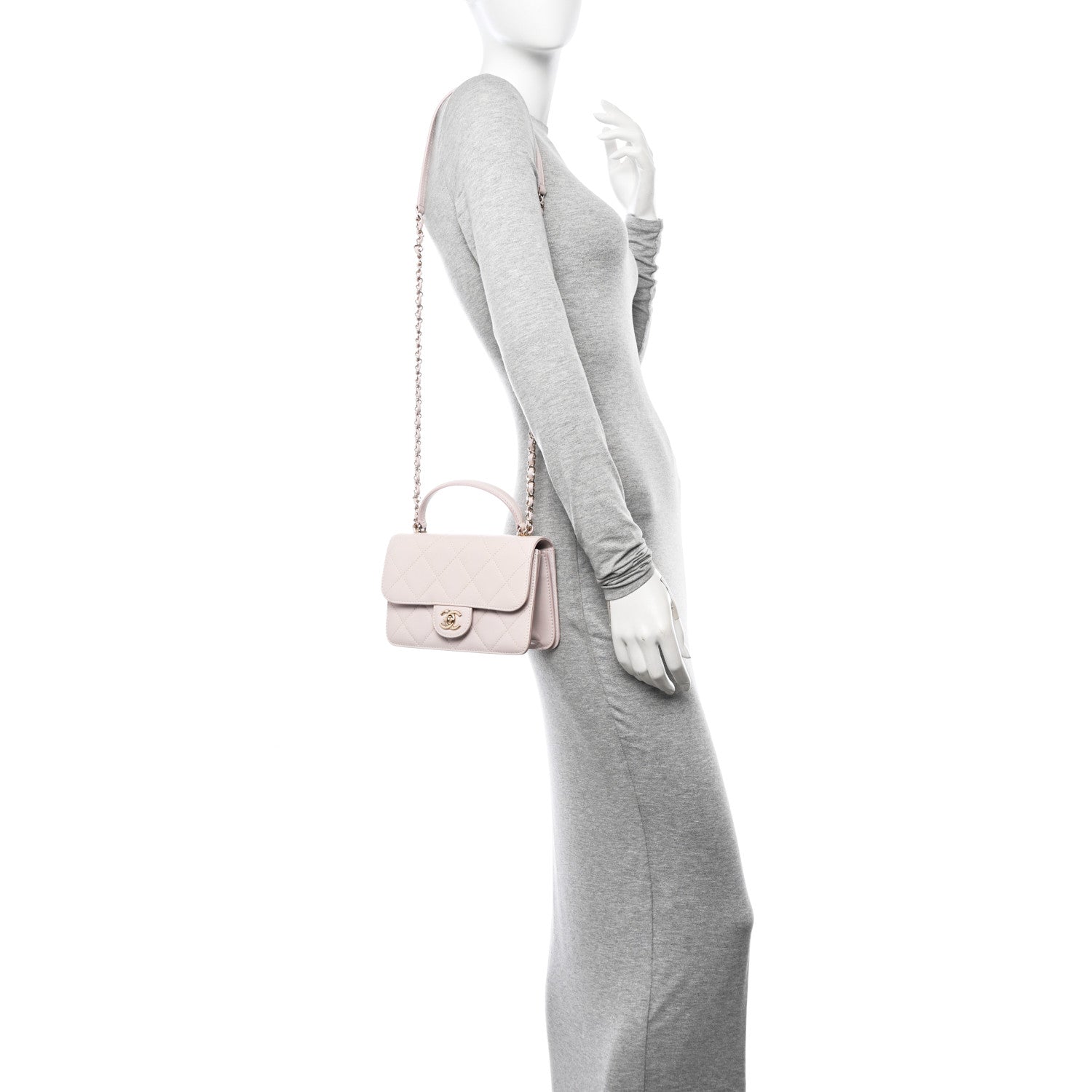Chanel Calfskin Quilted Coco Lady Flap Light Purple 2 of 15