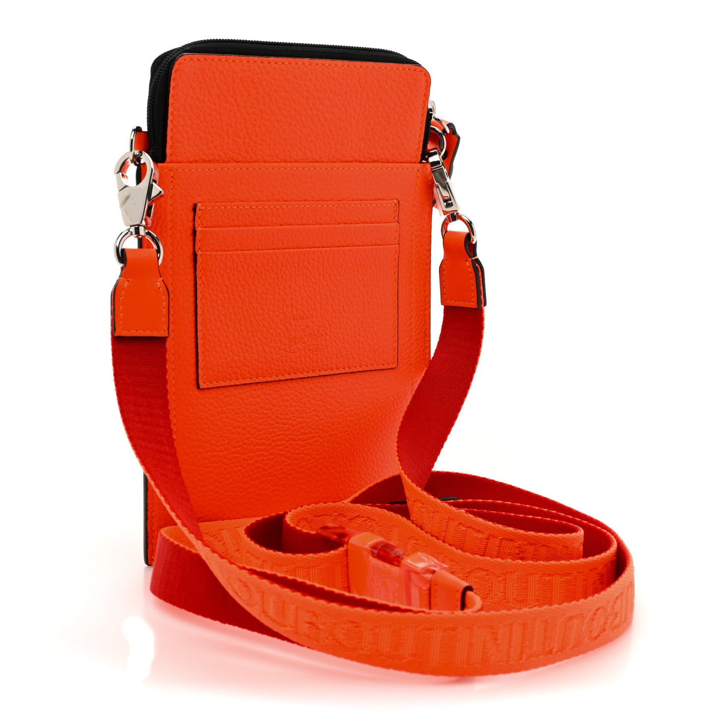 Empire Calfskin Spikes Loubilab Clutch Sunrise