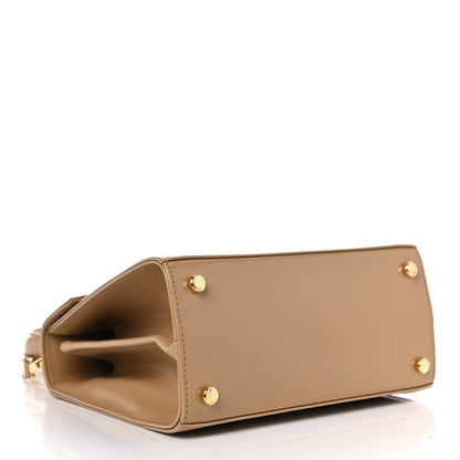 Salvatore Ferragamo Brushed Off Calfskin Iconic Top Handle Bag Camel 4 of 11
