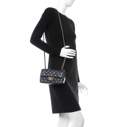 Chanel Caviar Quilted Mini Rectangular Flap Navy 2 of 7