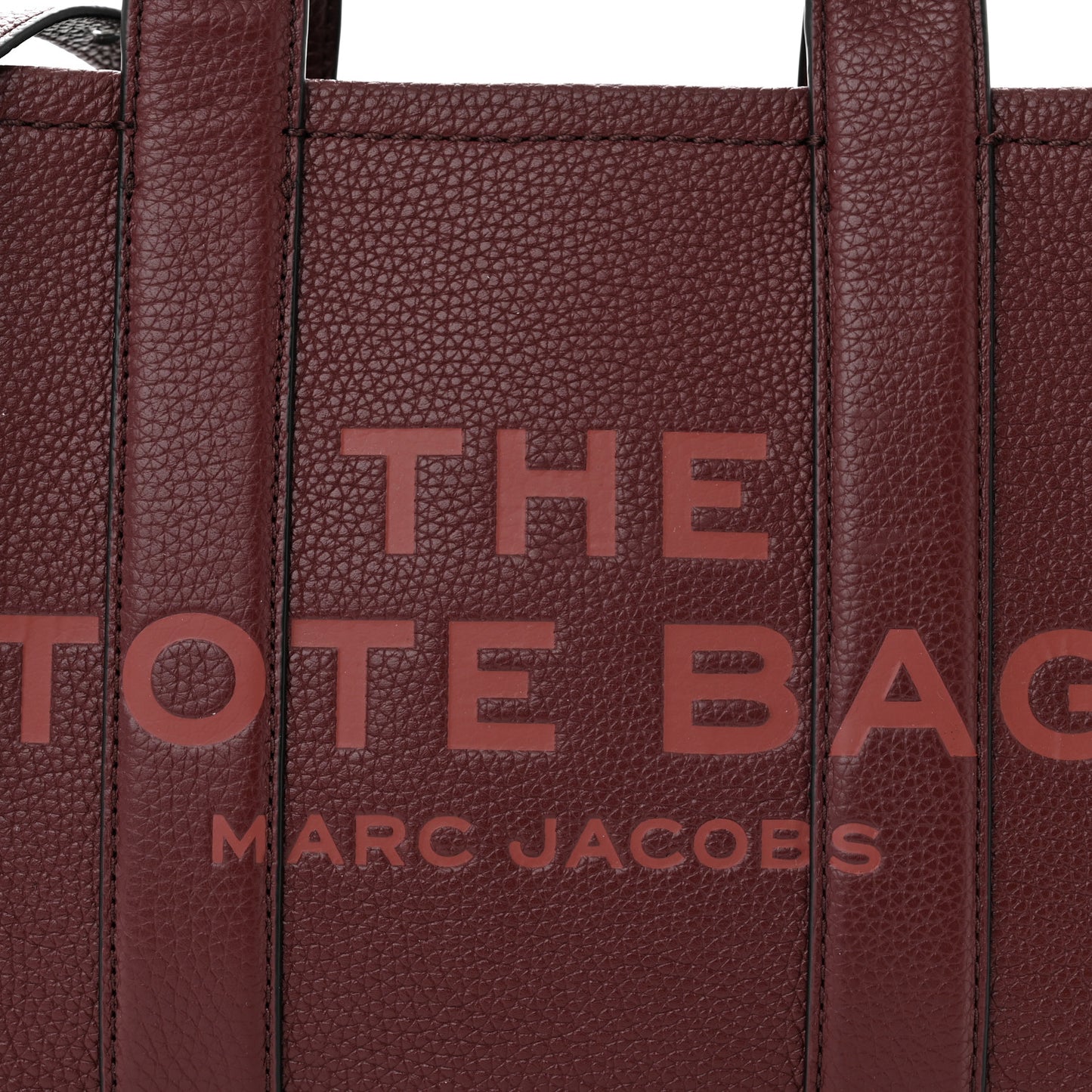 Grained Calfskin Small The Tote Bag Chianti