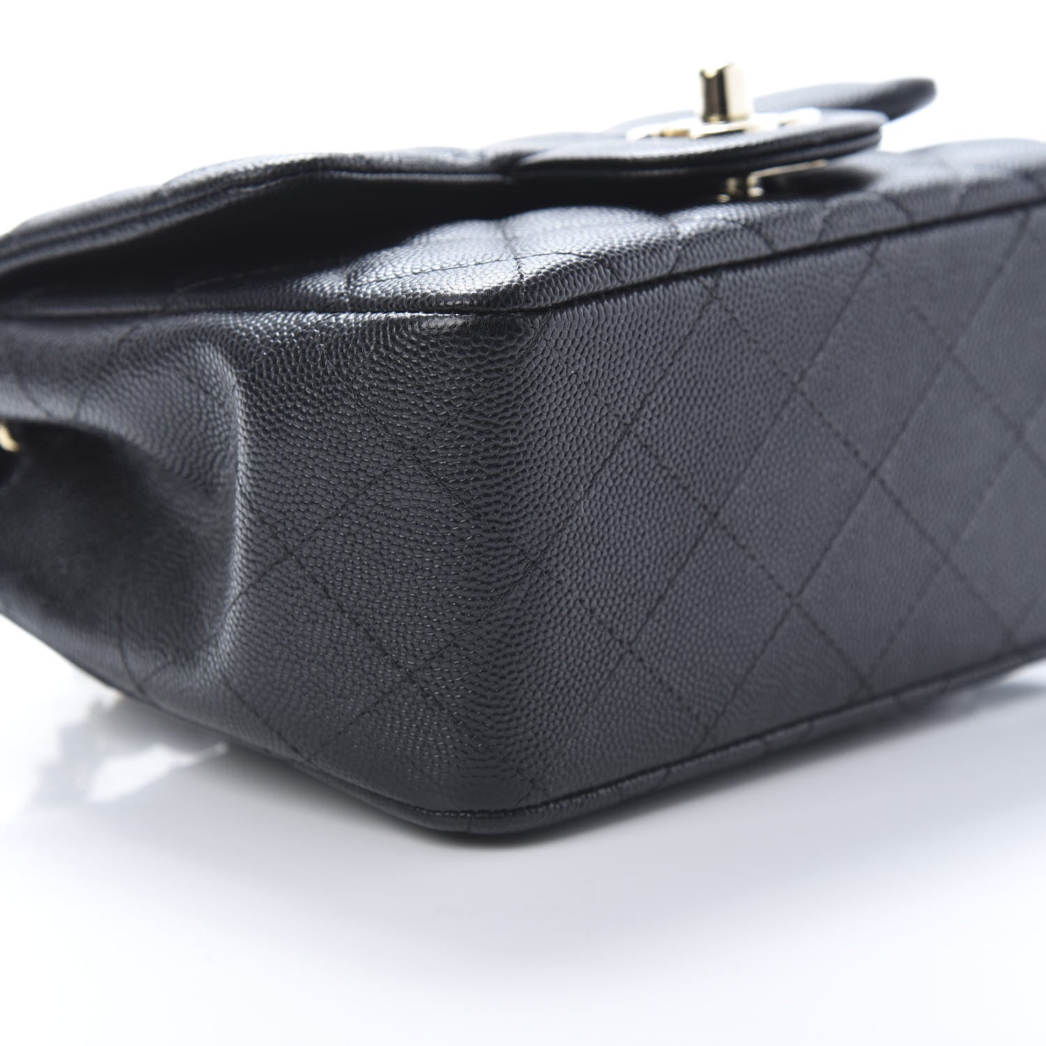 Chanel Caviar Quilted Mini Square Flap Black 9 of 10