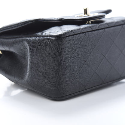 Chanel Caviar Quilted Mini Square Flap Black 9 of 10
