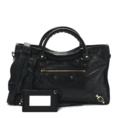 Balenciaga Agneau Classic Gold Hardware City Black 1 of 9