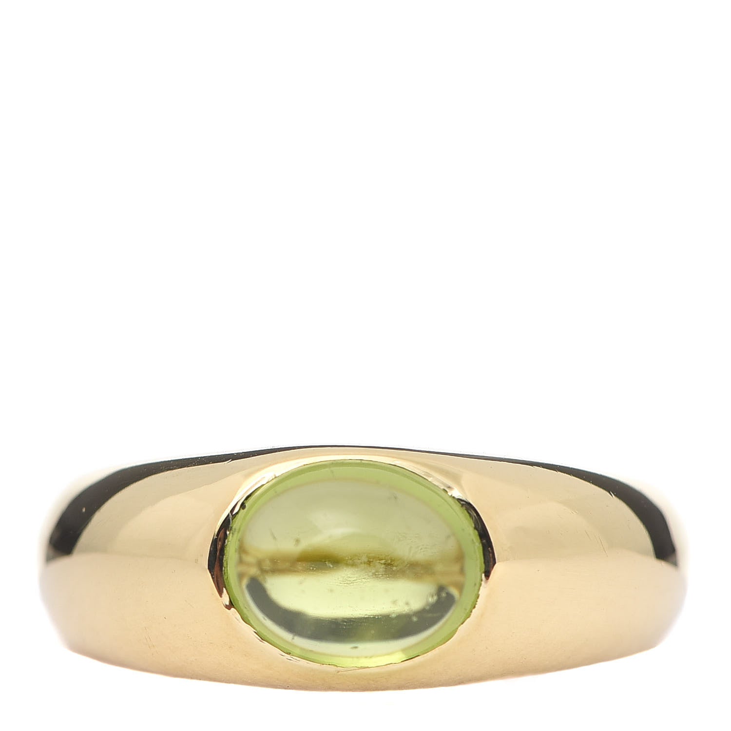 Tiffany 18K Yellow Gold Peridot Ring 56 7.5 1 of 5