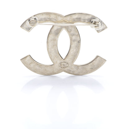 Chanel Metal CC Diamond Quilted Brooch Light Gold 4 of 5