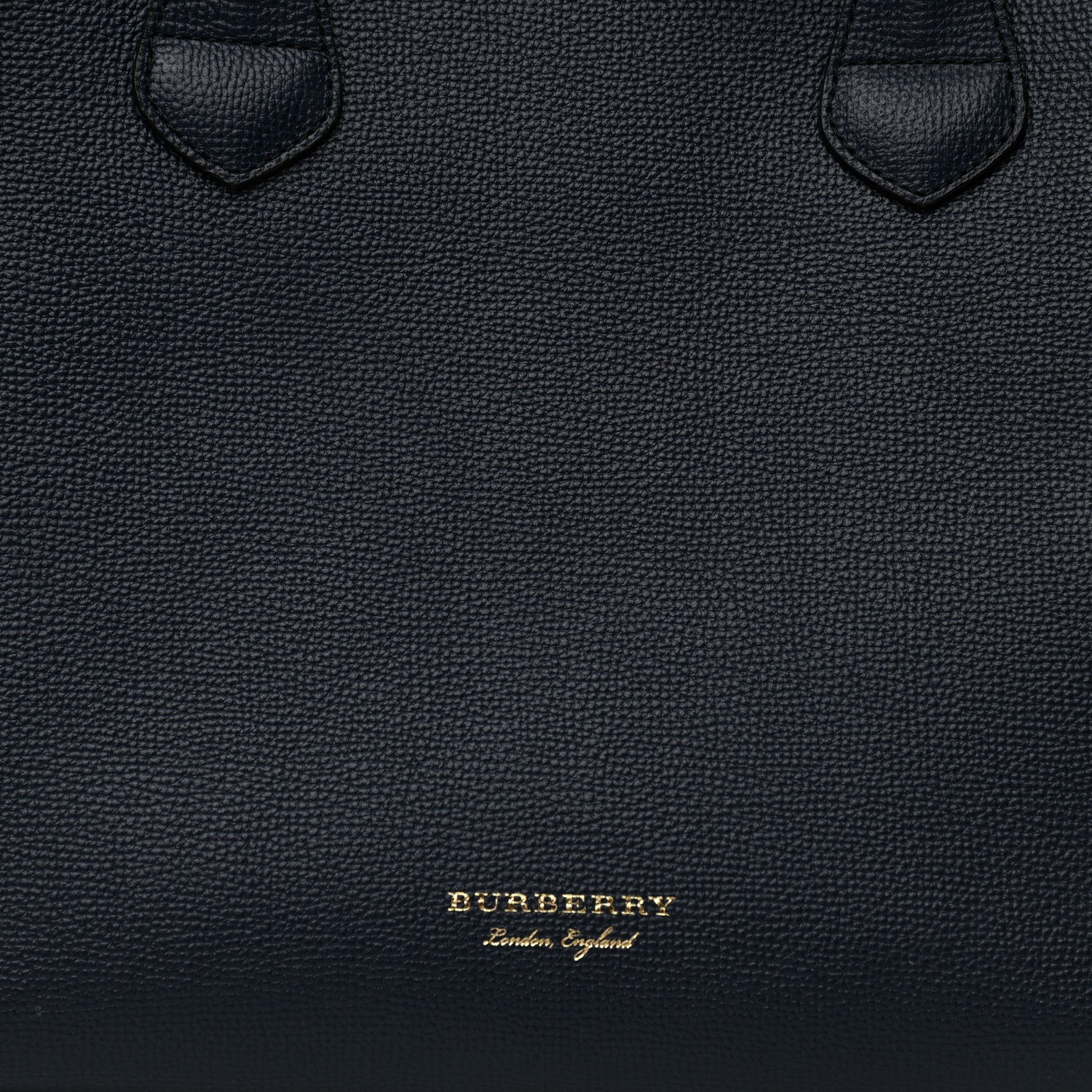 Burberry Derby Calfskin House Check Medium Banner Tote Ink Blue 7 of 9