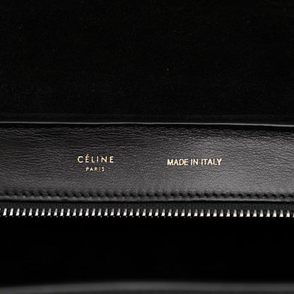 Celine Drummed Calfskin Medium Tri-Color Trapeze Light Khaki 6 of 10