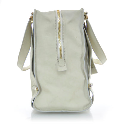 Jimmy Choo Cashmere Calfskin Large Parker Tote White 6 of 11