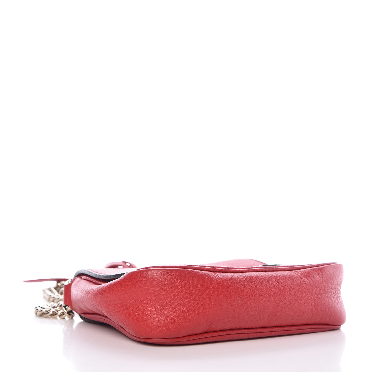 Gucci Pebbled Calfskin Small Soho Flap Crossbody Red 4 of 11