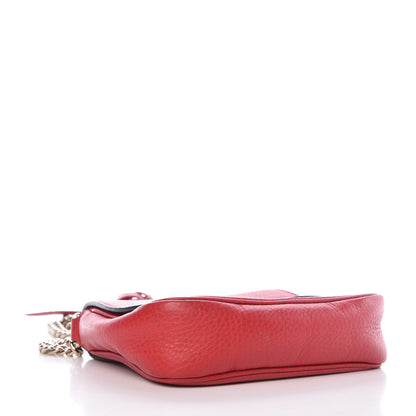 Gucci Pebbled Calfskin Small Soho Flap Crossbody Red 4 of 11