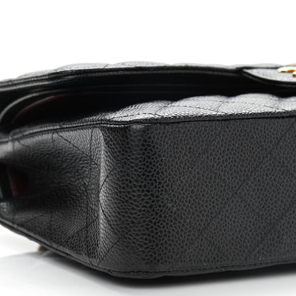 Chanel Caviar Quilted Medium Double Flap Black 9 of 10