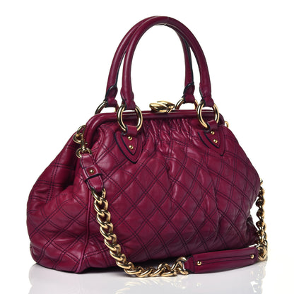 Marc Jacobs Lambskin Quilted Stam Violet 4 of 10