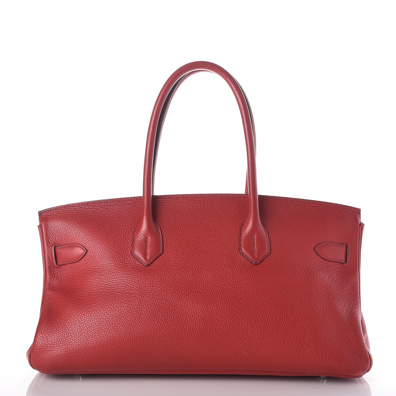 Hermes Taurillon Clemence JPG Shoulder Birkin II 42 Rouge Vif 4 of 34