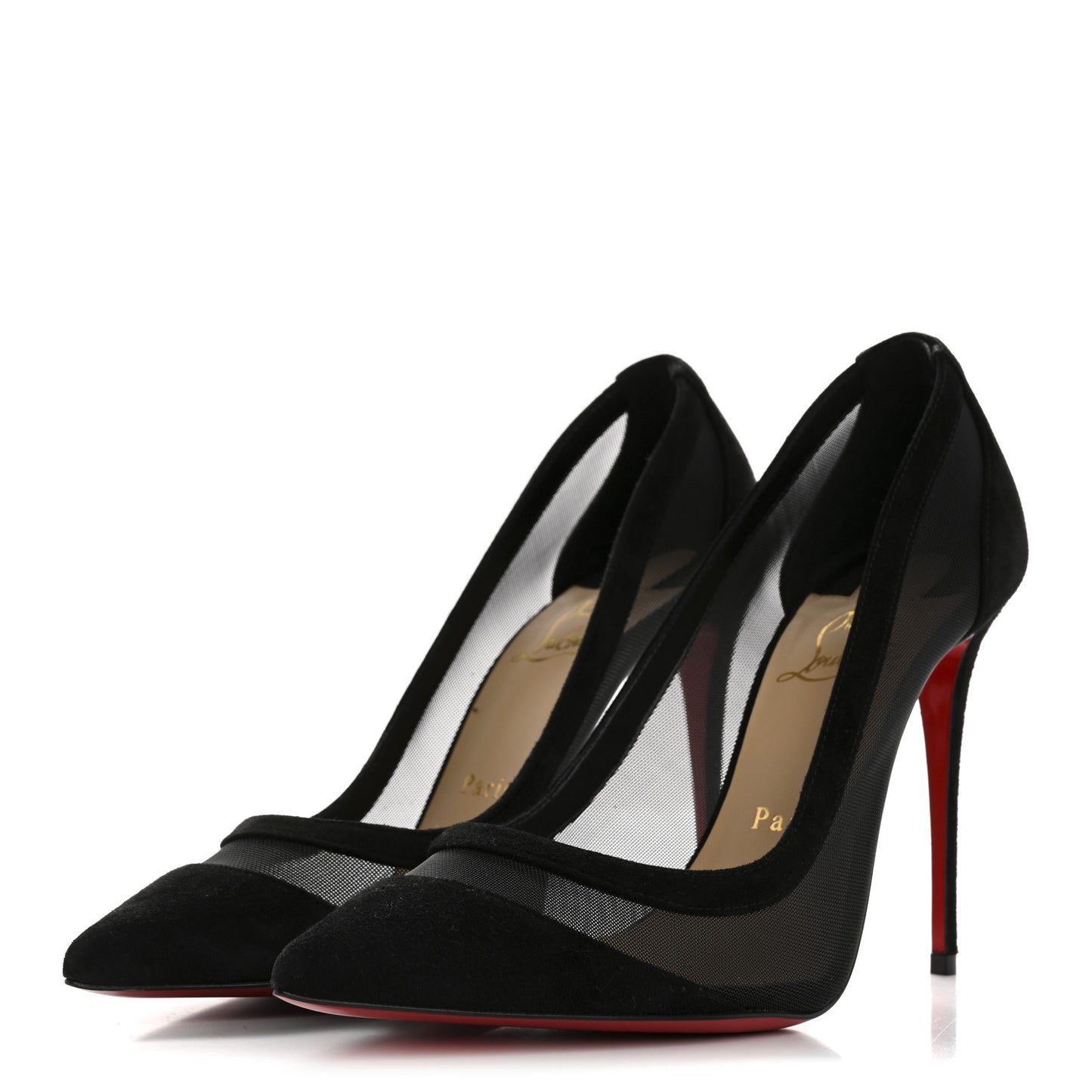 Veau Velours Rete Galativi 100 Pumps 38.5 Black