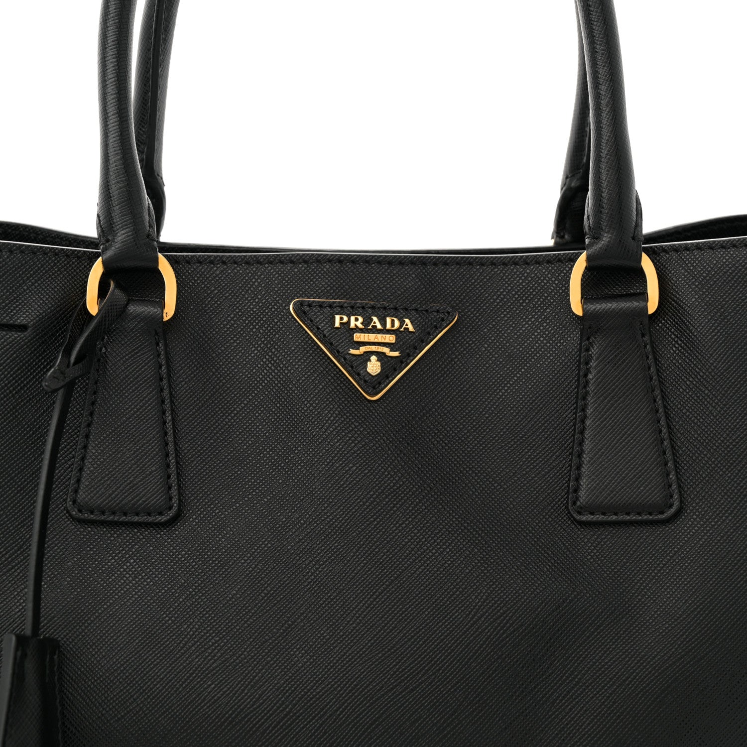 Prada Saffiano Lux Medium Tote Black 7 of 10