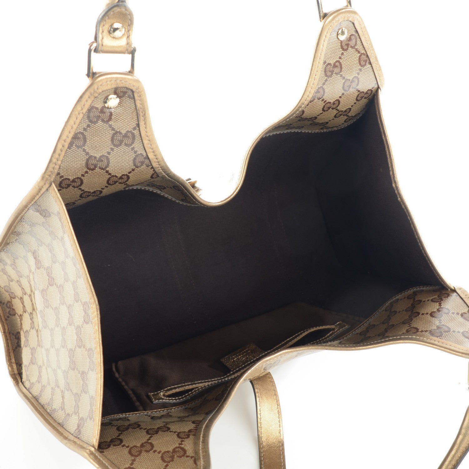 Gucci Crystal Monogram Medium Joy Shoulder Bag Bronze 5 of 10