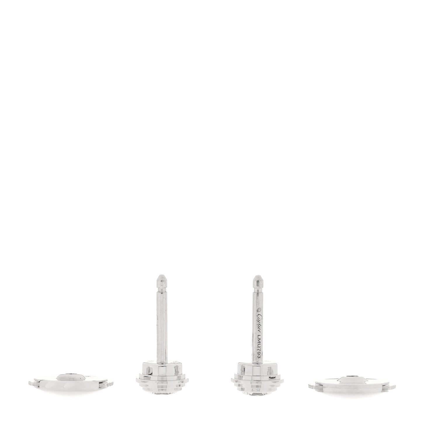 18K White Gold Diamond MM D'Amour Earrings