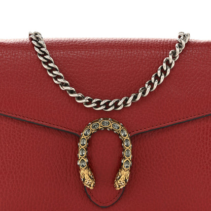 Gucci Calfskin Mini Dionysus Chain Wallet Hibiscus Red 8 of 13